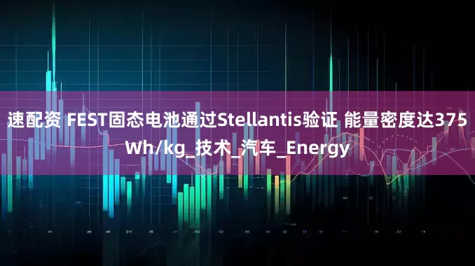 速配资 FEST固态电池通过Stellantis验证 能量密度达375Wh/kg_技术_汽车_Energy